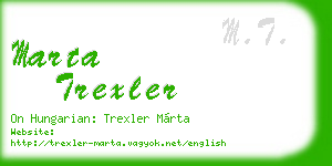 marta trexler business card